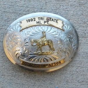 Western Belt  Buckle Montana Silversmith
